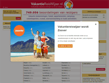 Tablet Screenshot of intwww.vakantiereiswijzer.nl